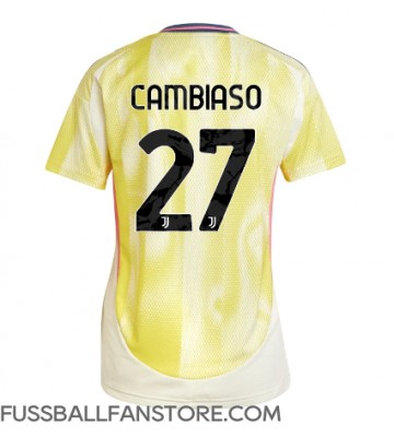 Juventus Andrea Cambiaso #27 Replik Auswärtstrikot Damen 2024-25 Kurzarm